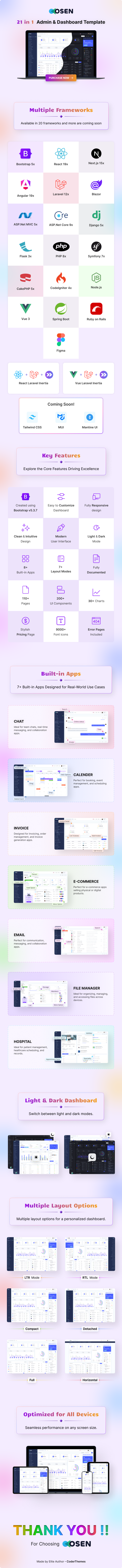 Osen Admin by Coderthemes