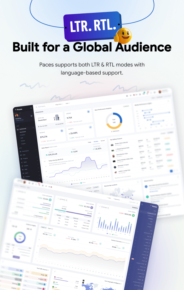 Paces - Multipurpose Tailwind CSS Admin Dashboard Template - 9
