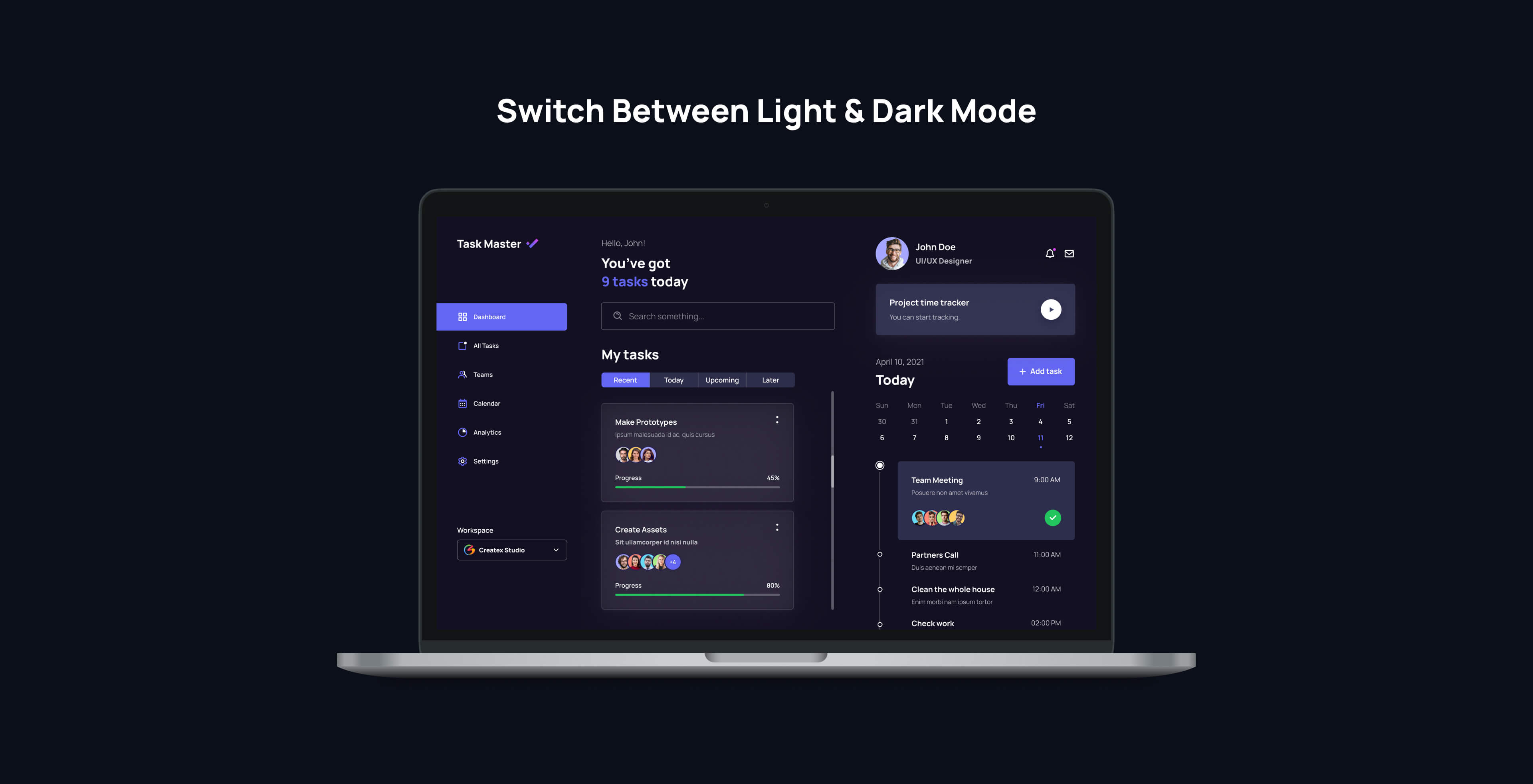 Dashboard Dark Mode