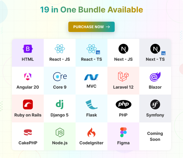 Simple Admin - Multipurpose 19 in One Minimal Admin & Dashboard Template